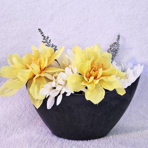 Oval Slate Color Hard Plastic Bowl